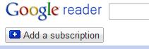 Reader Click on Add a subscription