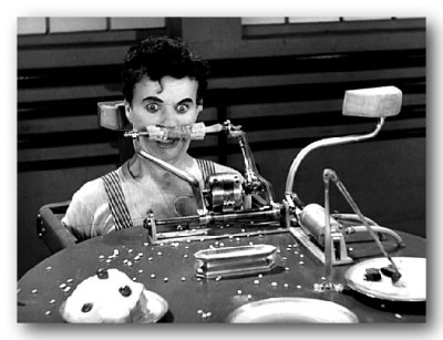 Charlie Chaplin Predicts ODD Breakfast in Modern Times